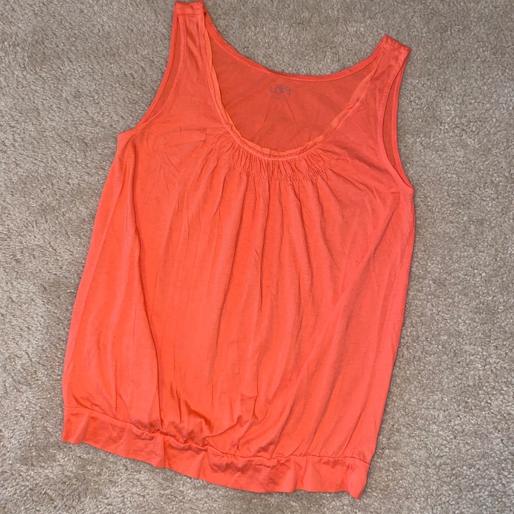 🧡LOFT Orange Tank🧡 - Picture 7 of 8